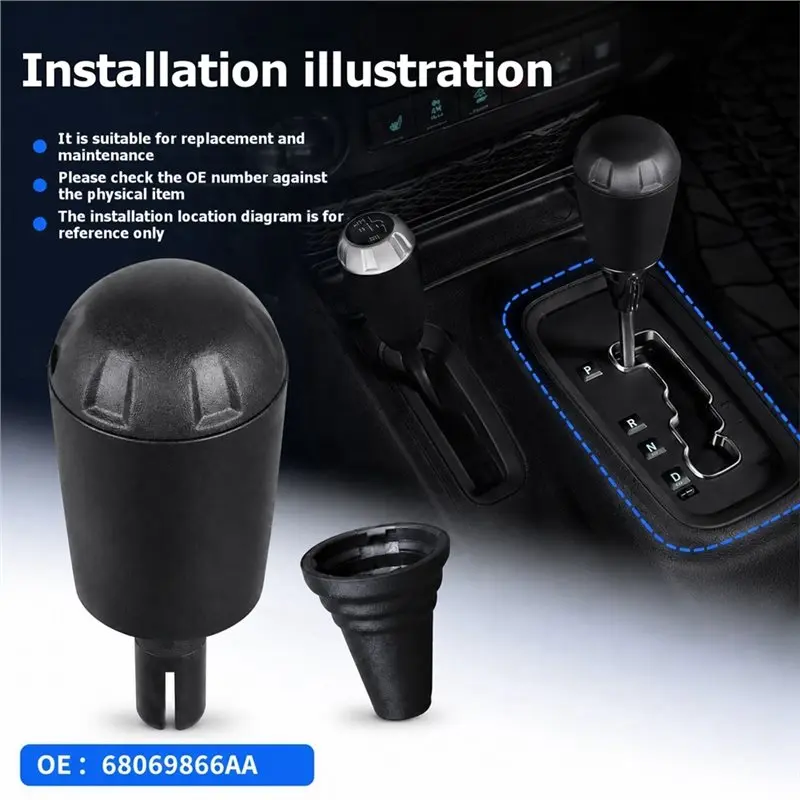 Gear Shift Handle Knob Accessories For Jeep Wrangler 2011-2018 Automatic Transmission Shifter Knob 68069866AA