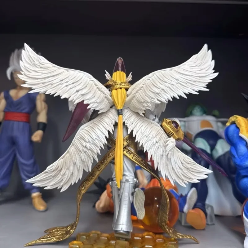 22cm/8.6in Anime Digimon Adventure Figure Entirely Body Holy Angemon Action Figures Statue Collection Model Toy Ornament Gifts view 3