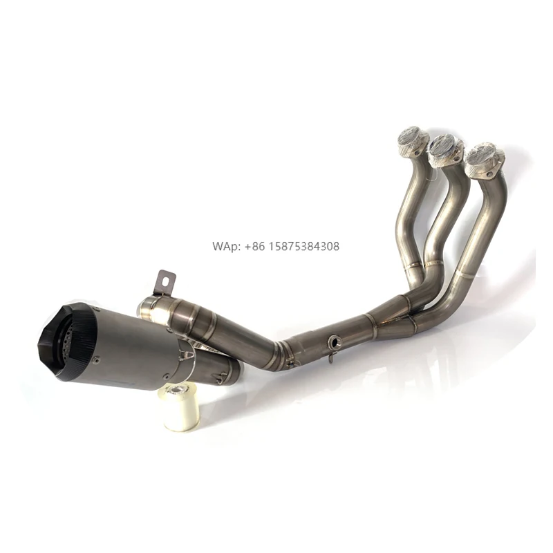 

For MT09 FZ09 XSR900 Exhaust Pipe Motorcycle Titanium Exhaust System Header Pipe 2014 2015 2016 2017 2018 2019 2020