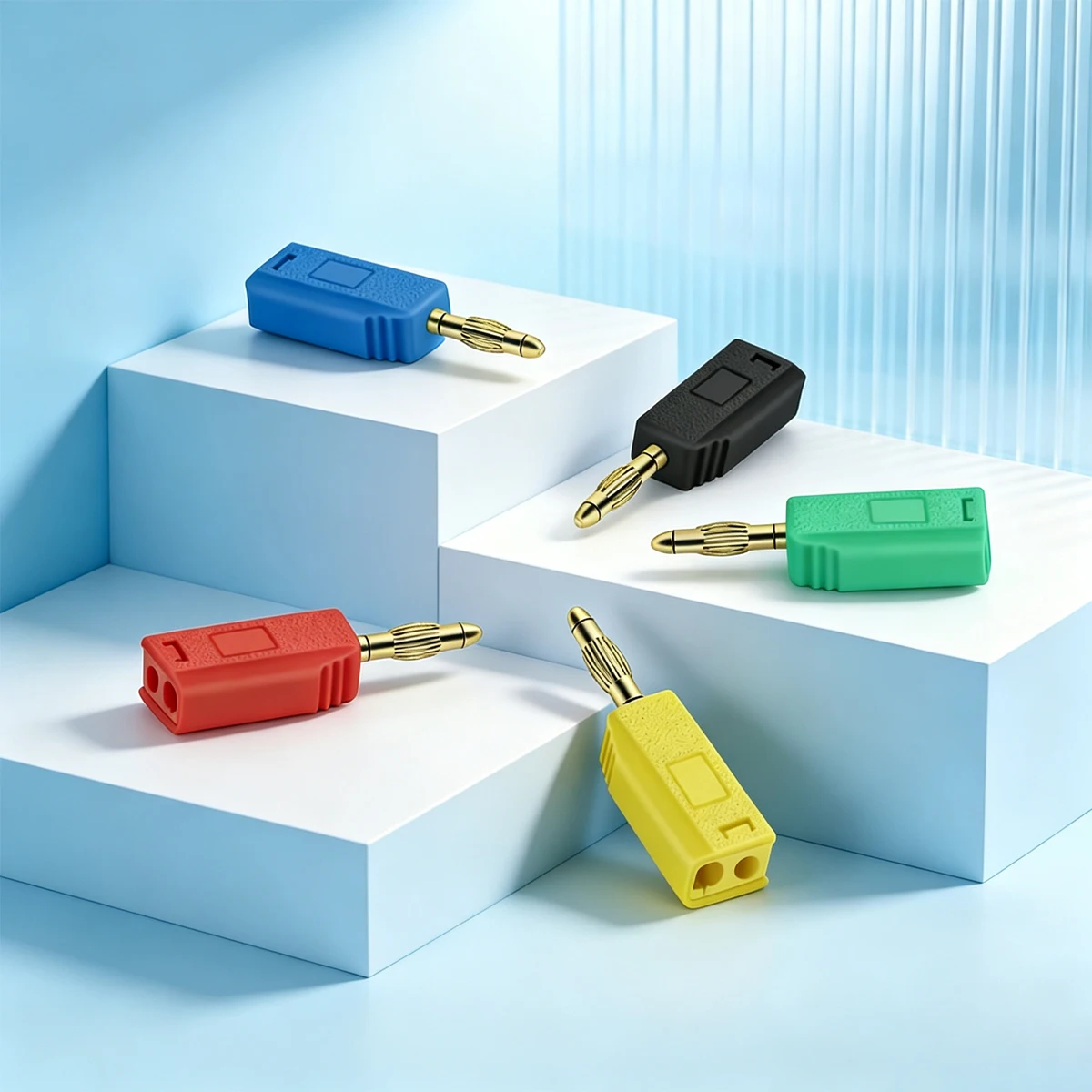 2mm Stackable Banana Plug Gold‑Plated Lantern‑Type  Mini Quick  Solder‑Wired Connector With Direct Insertion And Pressing Wire
