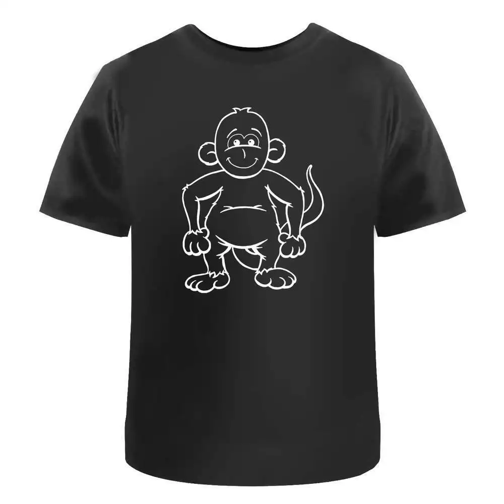 

Футболки Monkey' из хлопка Y2K, топы унисекс, летние с коротким рукавом