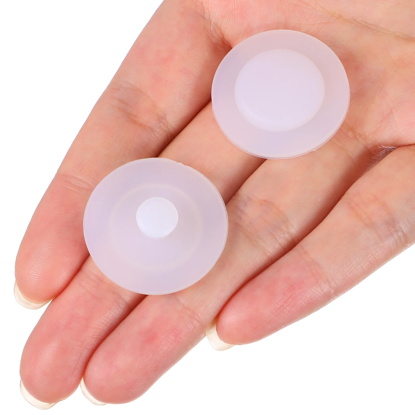 2 Pcs Water Cup Leak Stopper Spill Proof for Belly Bottle Cap Hat Washer Silicone Gel Straw Reusable Supplies Round