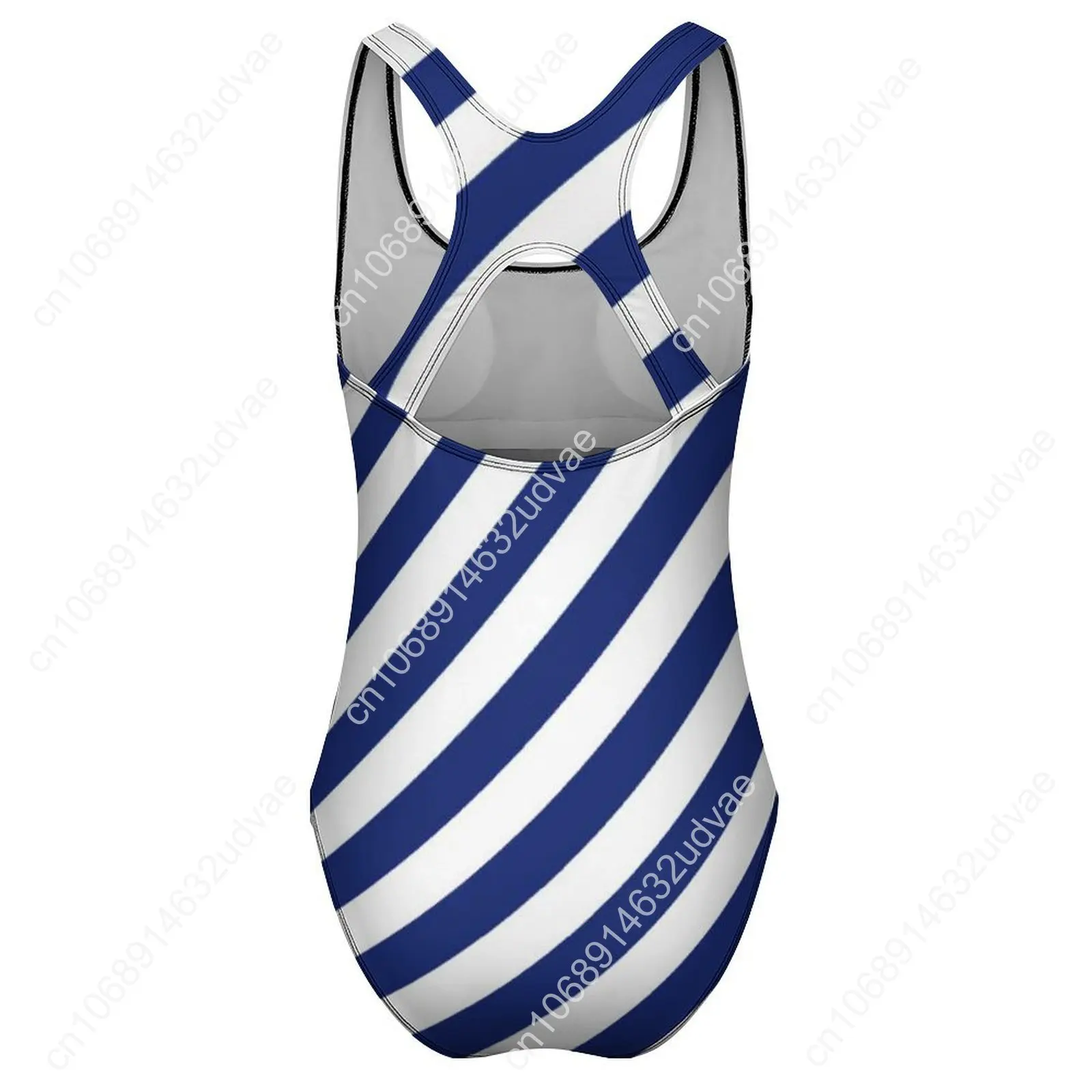Traje de baño náutico blanco azul marino, traje de baño Sexy a rayas diagonales para mujer, trajes de baño de una pieza, trajes de baño de realce para vacaciones