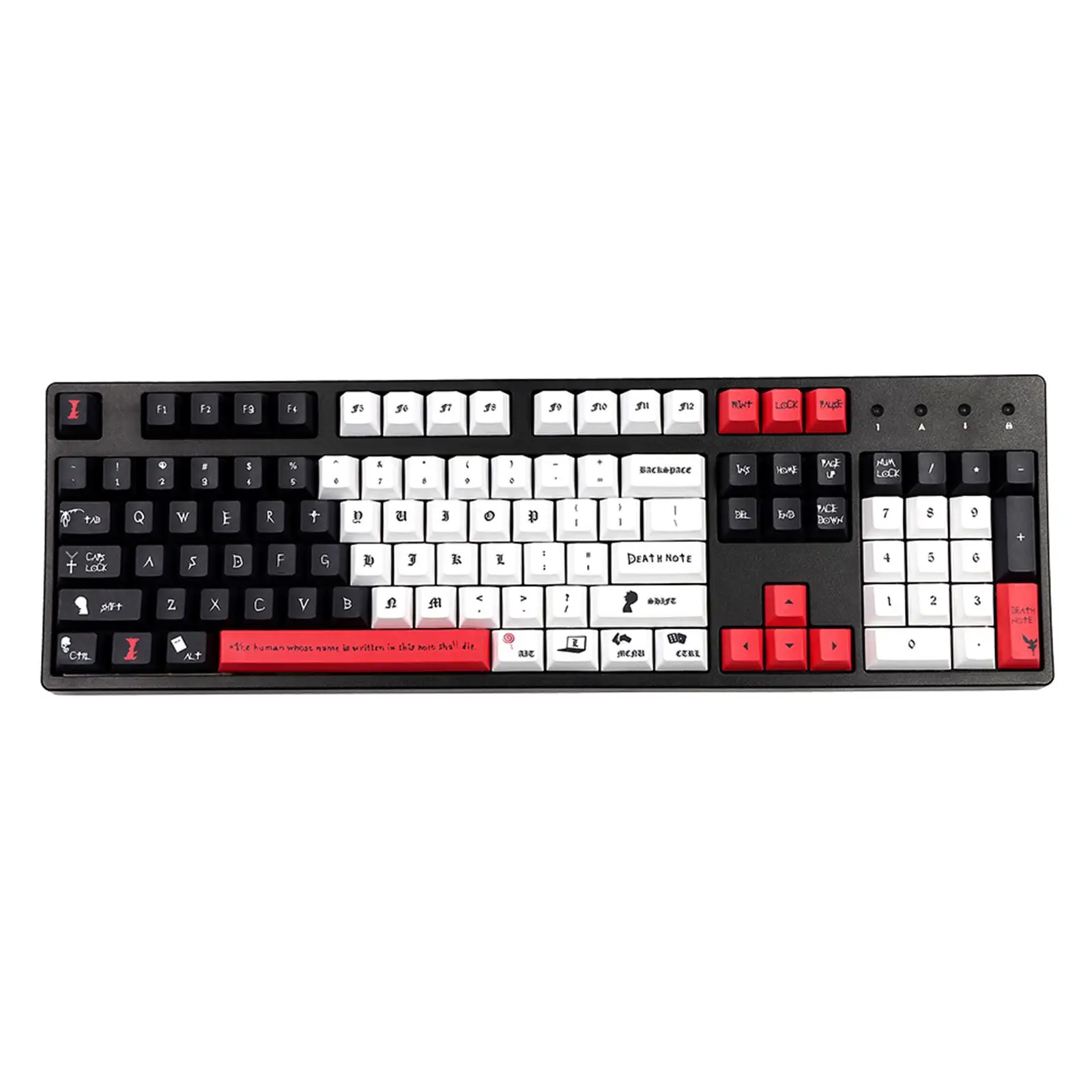 135 Keys Death Notes Theme Dye Sublimation PBT Keycaps DIY for Most Mechanical Keyboards