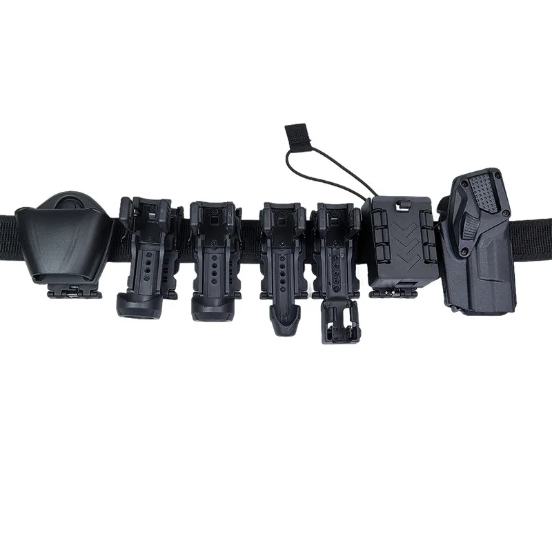 New Plastic-Steel Tear Gas Canister Holster with Retractable Quick-Draw Safety Lock and Integrated Baton Holster Tactical Gear