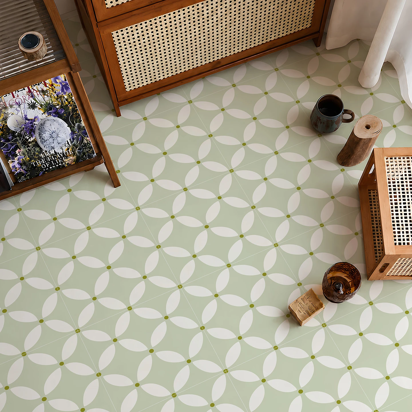 Nordic Tile Stickers, Green Ge - огляд і ціна Commercial Kitchen Tiles