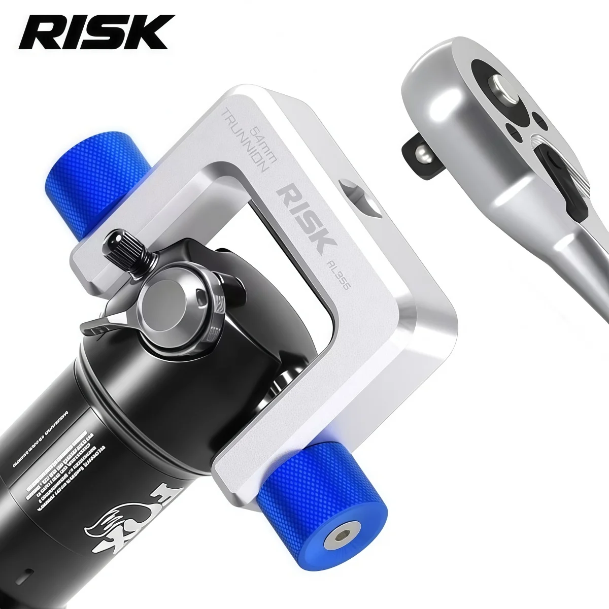 RISK 54mm Trunnion Rear Shock Mount Tools For MTB – 3/8" Torque Wrench Compatible FOX / ROCKSHOX / DVO / CANE CREEK etc.