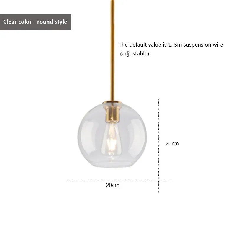 Modern linear pendant lamp amber transparent glass lamp for bedroom living room dining room bar ceilinglight lamparas dormitorio