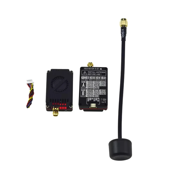 GGDX RUSH 3.3G 4W VTX Metal Video Transmission Transmitter Essential Kit Part for Remote FPV Drones