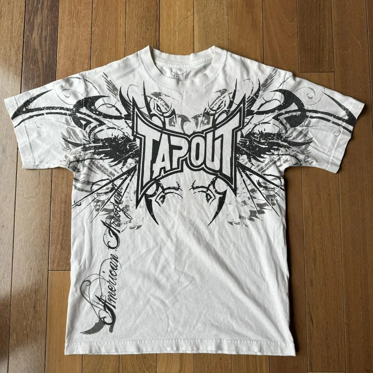 Tapout T Shirt Y2K Harajuku Retro Hip Hop Letter Graphic Print Oversized Tshirt Mens Womens Round Neck Cotton Short Sleeve Tops