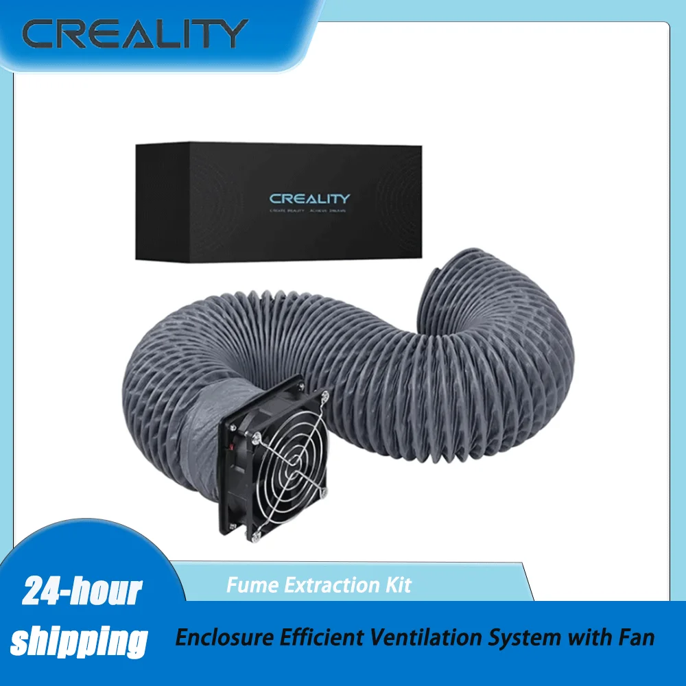Creality Fume Extraction Kit for 3D Printer & Laser Engraver Enclosure Efficient Ventilation System with Fan Interface