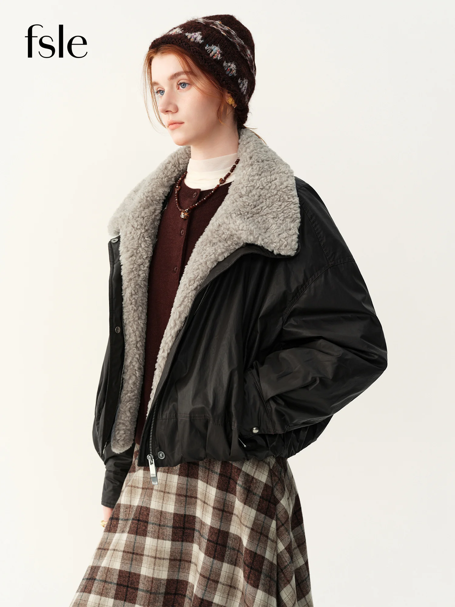 Sherpa Coat Women - FSLE 2026 Dames Korte Donsjas met