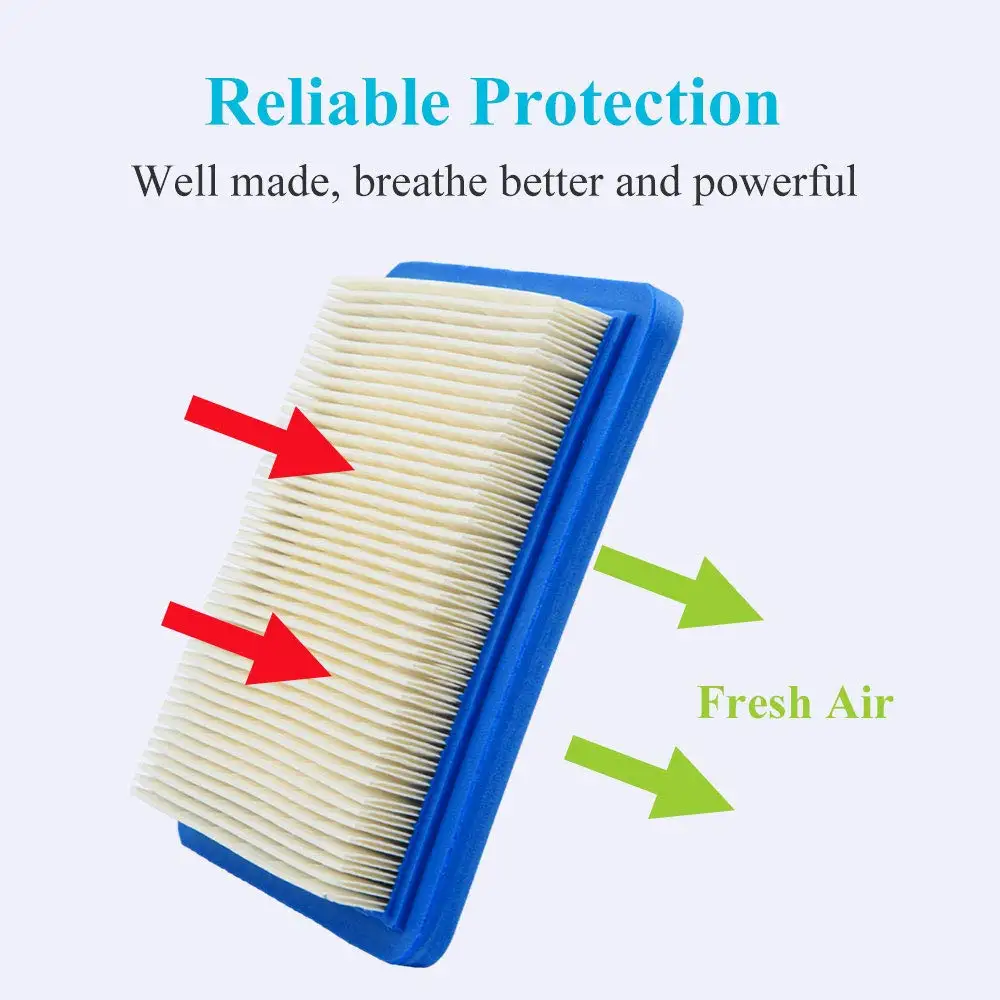 2/10pcs 491588 Air Filters For Briggs Stratton 491588 Toro 20332 Craftsman 3364 Lawn Mower O20 20 Square filter element