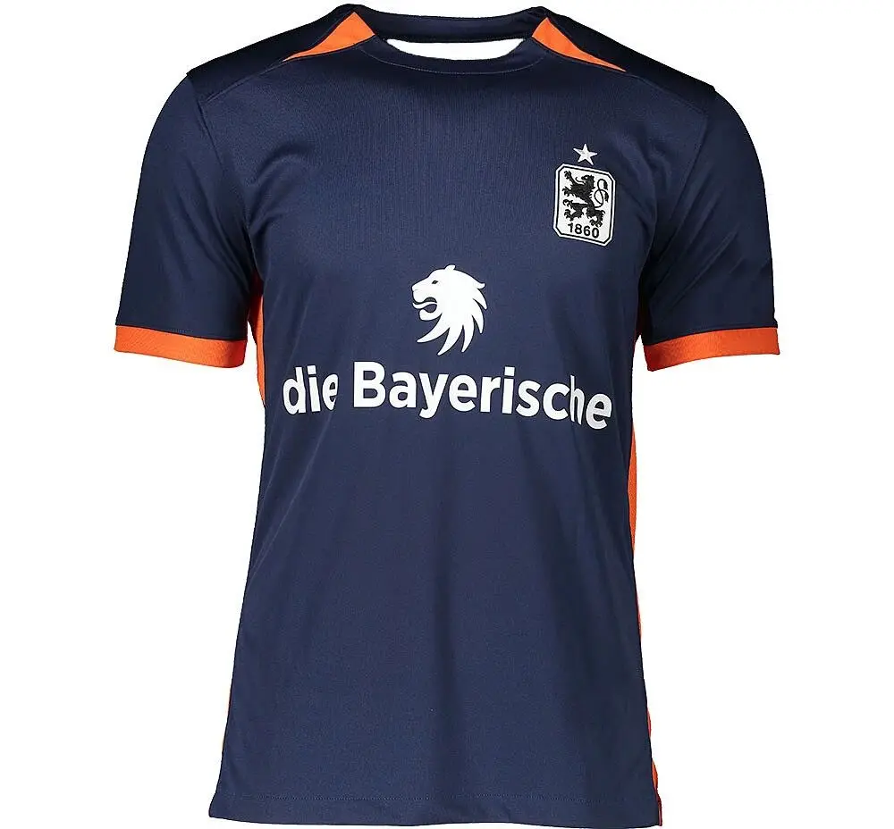 24/25TSV 1860 Munchen Home Jersey الرجال التجفيف السريع تنفس تي شيرت TSV 1860 Munchen بعيدا جيرسي الرياضة التدريب تي شيرت