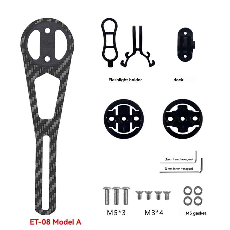Fahrrad Computer Halter Carbon Faser Halterung Fahrrad Stoppuhr Tacho Halterung Für Garmin Gopro Licht Stehen