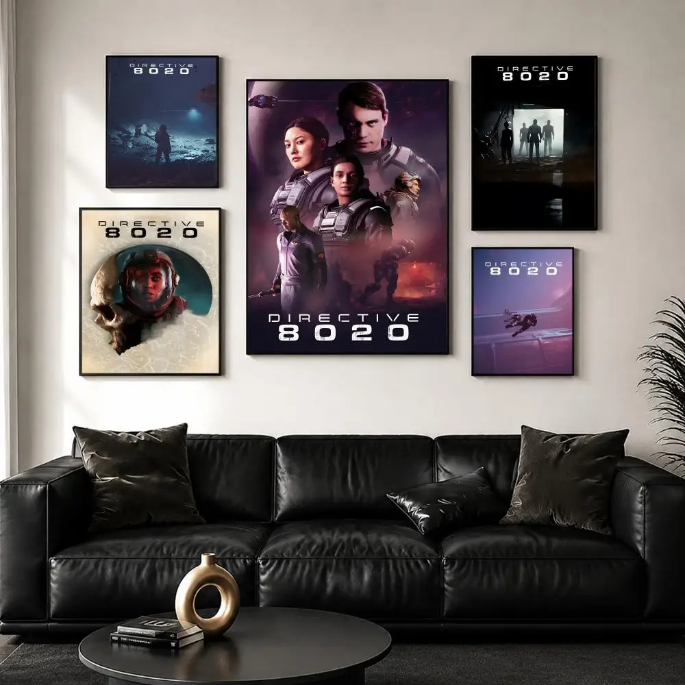 Video Game D-Directive 8020 Painting Calligraphy Wall Art Canvas Poster Premium Home Decor Print For Living Room Bedroom