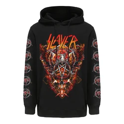 Capuz de Heavy Metal Slayer masculino, moletons extragrandes, streetwear vintage Hip Hop, moda Harajuku, Y2K