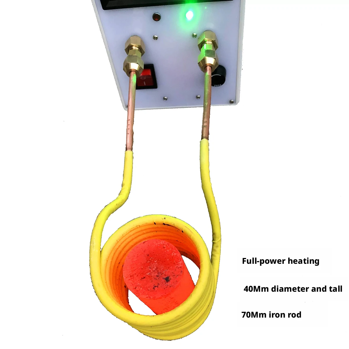 Temperature Control Induction Heater 2800W, 110-220V Input Overload Protection, Foot Switch 0-600 ℃/0-1000 ℃