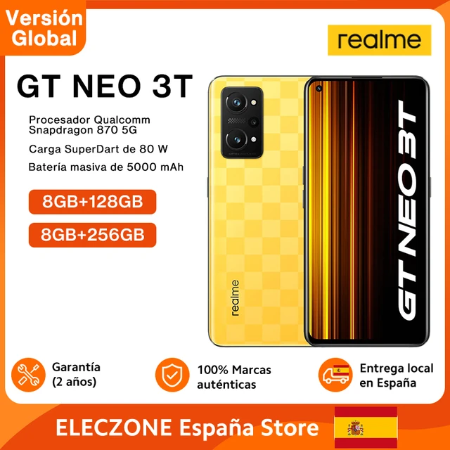 Global Version realme GT NEO 3T 3 T 5G Smartphone Snapdragon 870 6.62