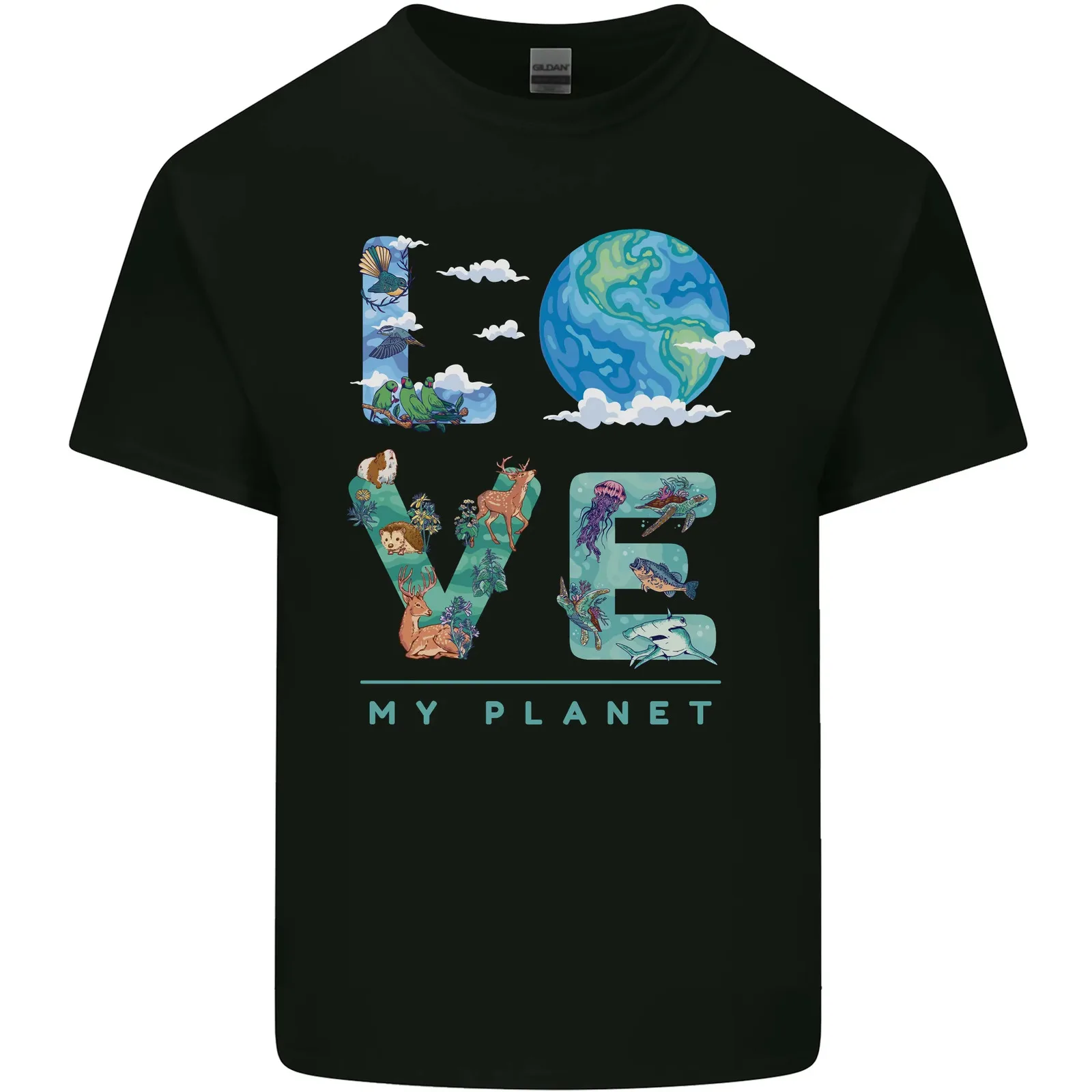 Love My Planet Climate Change Environment Kids T-Shirt Childrens