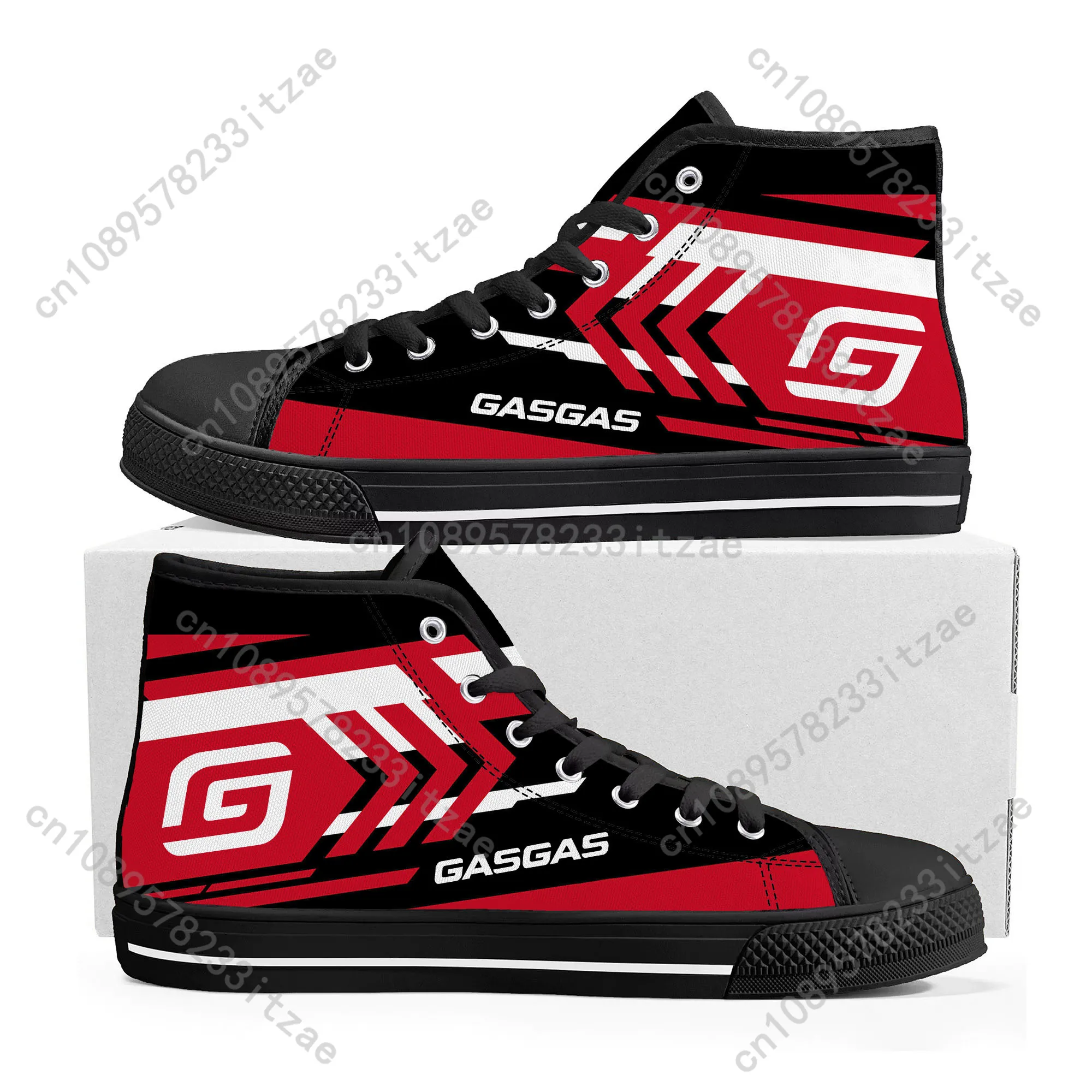 

GASGAS Motorcycle shoes High Top Sneakers Mens Womens Teenager High Quality Canvas Sneaker couple Casual Shoe Customize Shoes