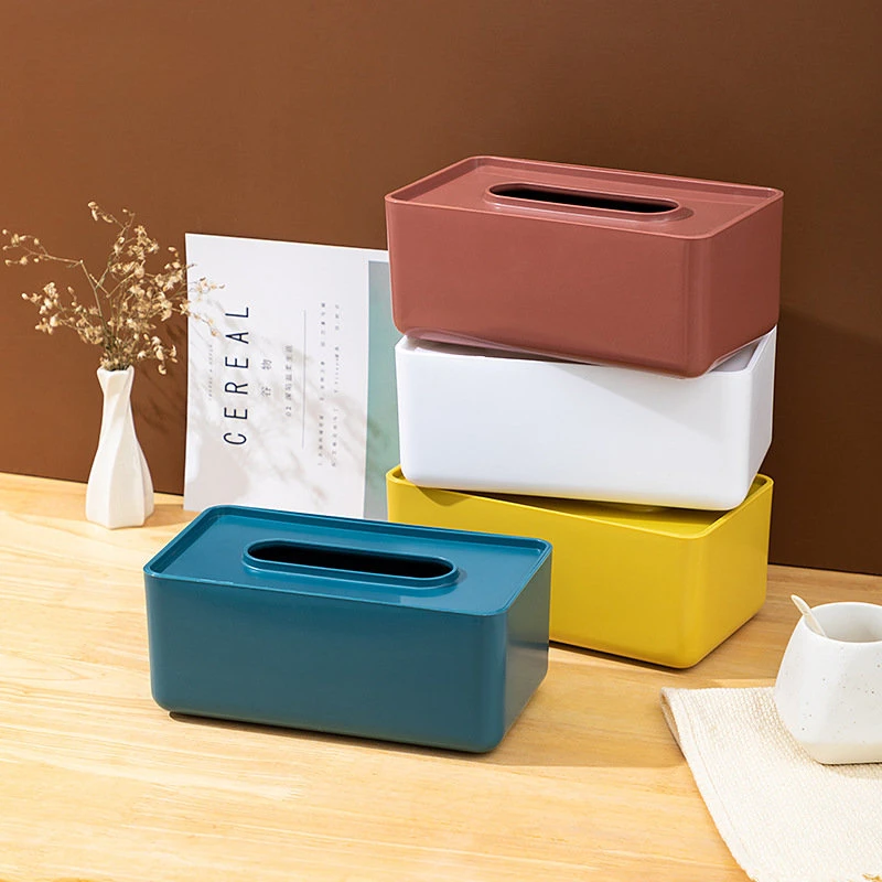 Tissue Boxes Cute Maiden Plastic Napkin Holder Home Bedroom Bedside Pumping Paper Storage Boxes Kitchen Storage & Organization