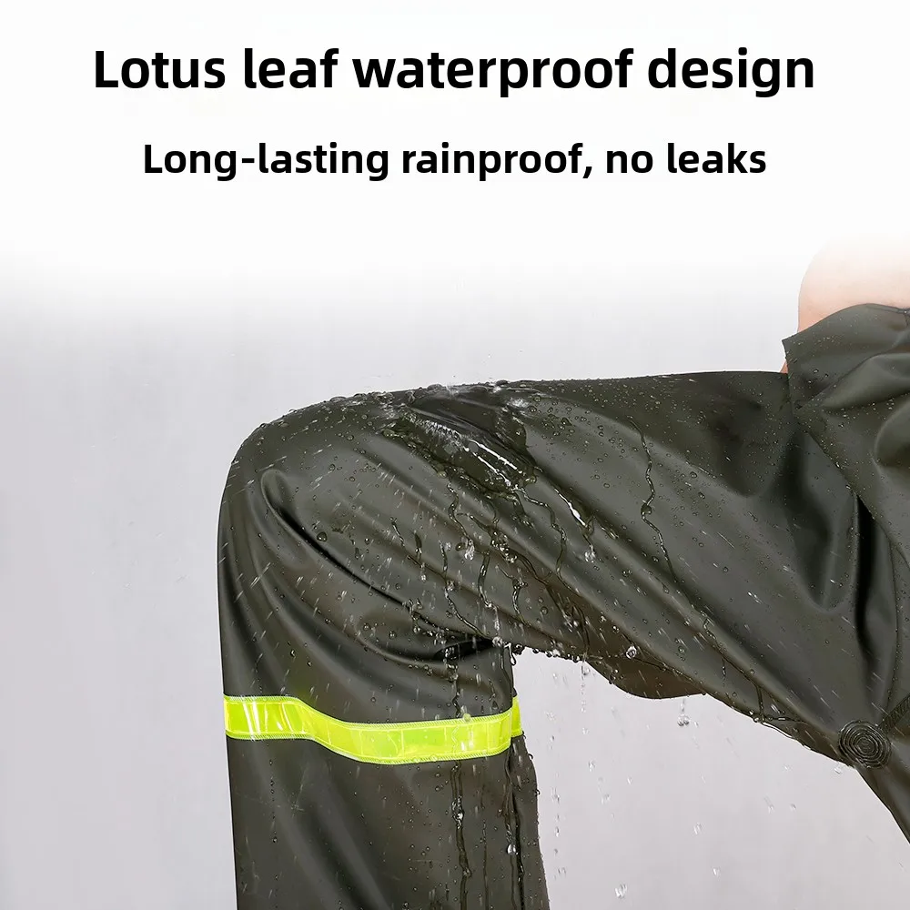 

Men's Thickened Separate Rain Pants Outdoor Bicycle Riding Breathable Waterproof Vehicle Delivery Rainproof Windproof