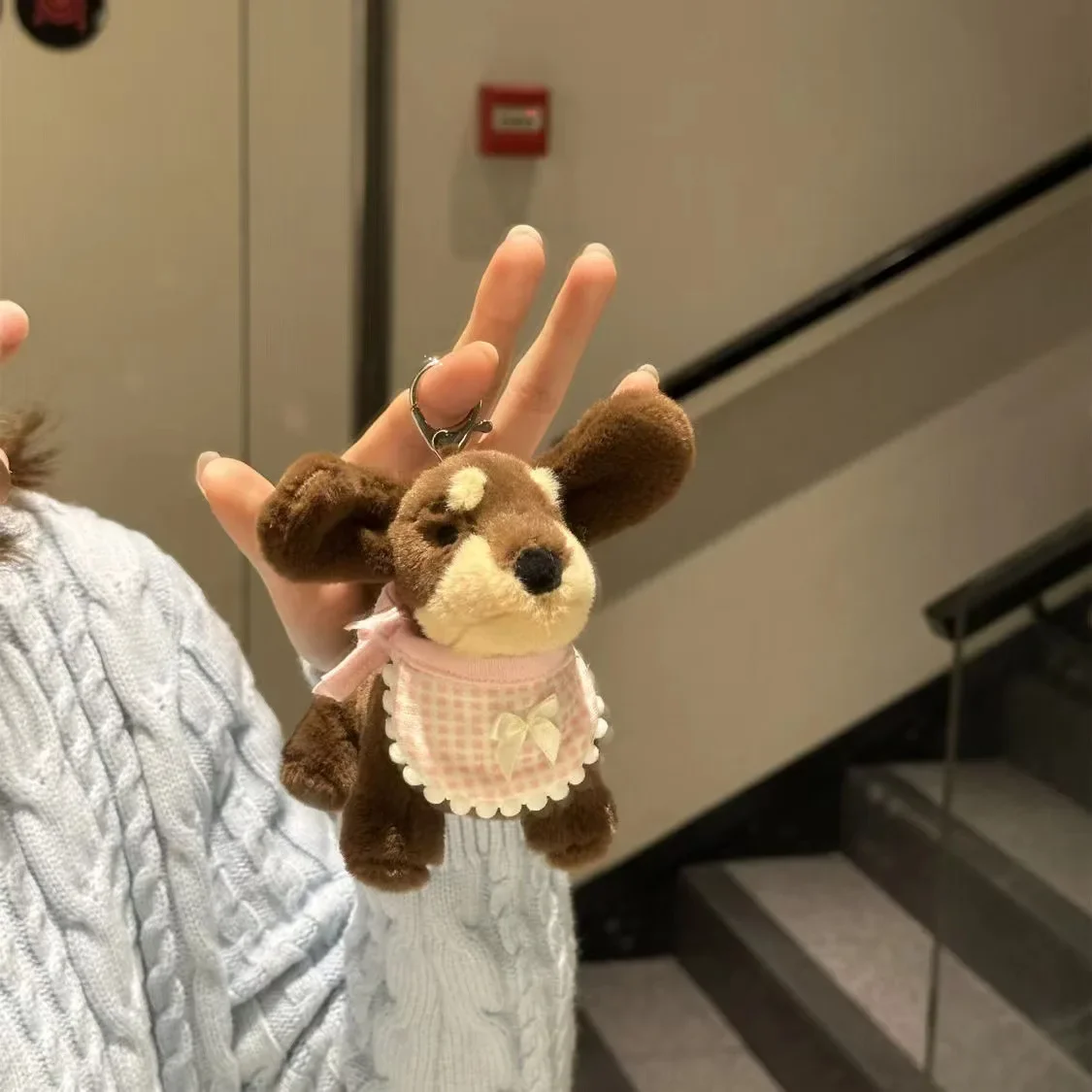 

Cartoon Plush Dachshund Keychains For Women Y2k Bag Pendant Couple Car Key Chains Jewelry Gift Decoration Accessories