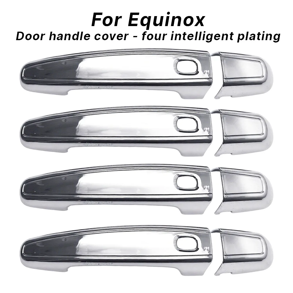 Chrome Silver Car Front Rear Exterior Door Handle Cover Trim Set Fit for Chevrolet Traverse Impala Equinox GMC Terrain 2018-2020