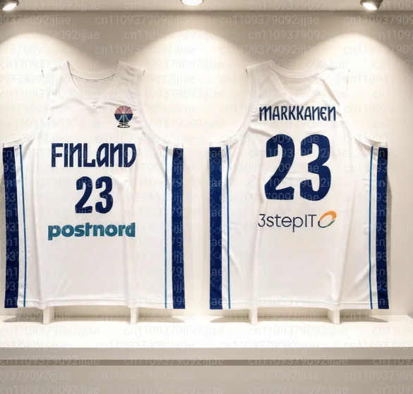 Camisetas de Baloncesto de Finlandia 2025-26, Nuevas, con Estampado 3D, para el Hogar y Fuera de Casa, Estilo Casual, para Combinar en Familia