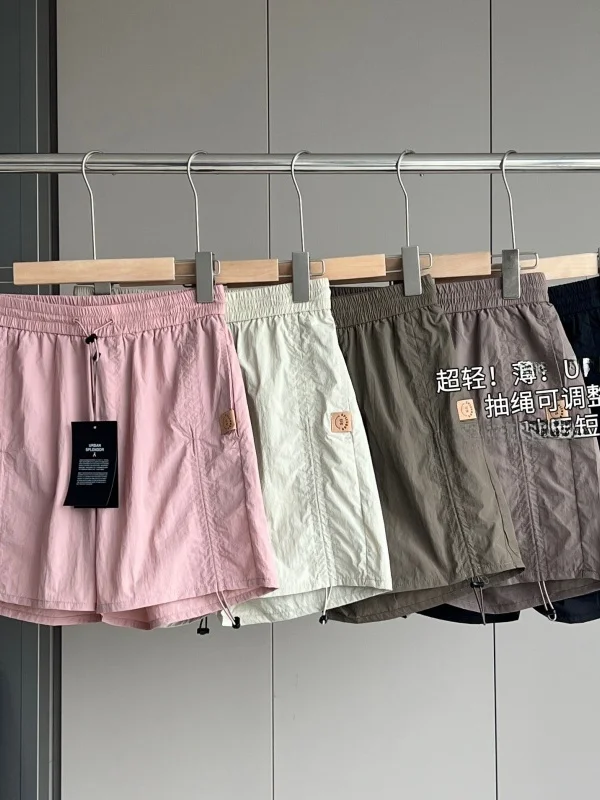 Lightweight Quick Dry Elastic Waist Casual Shorts Women's Outdoor Mountain Series Waterproof Loose Fit Spring Summer Shorts