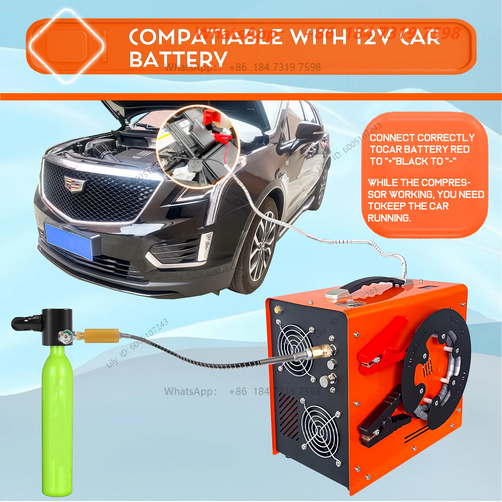 Compresor de Aire PCP 12V/110V - Power Supply 12V reseña y precio