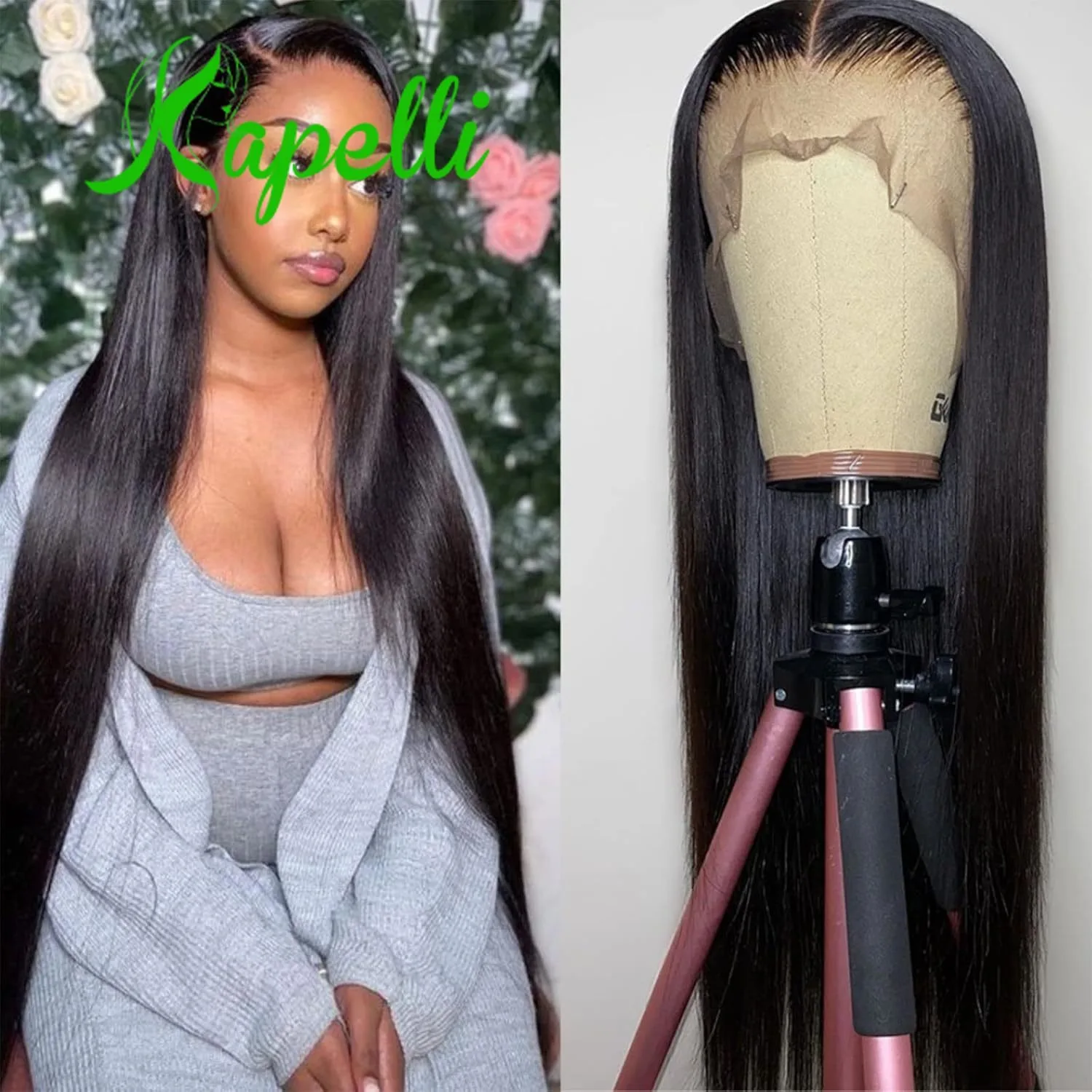 

180 Density 13x4 Transparent Bone Straight 32 Inches Lace Front Human Hair Wigs Brazilian Frontal Wigs For Women Remy Cheap Wig