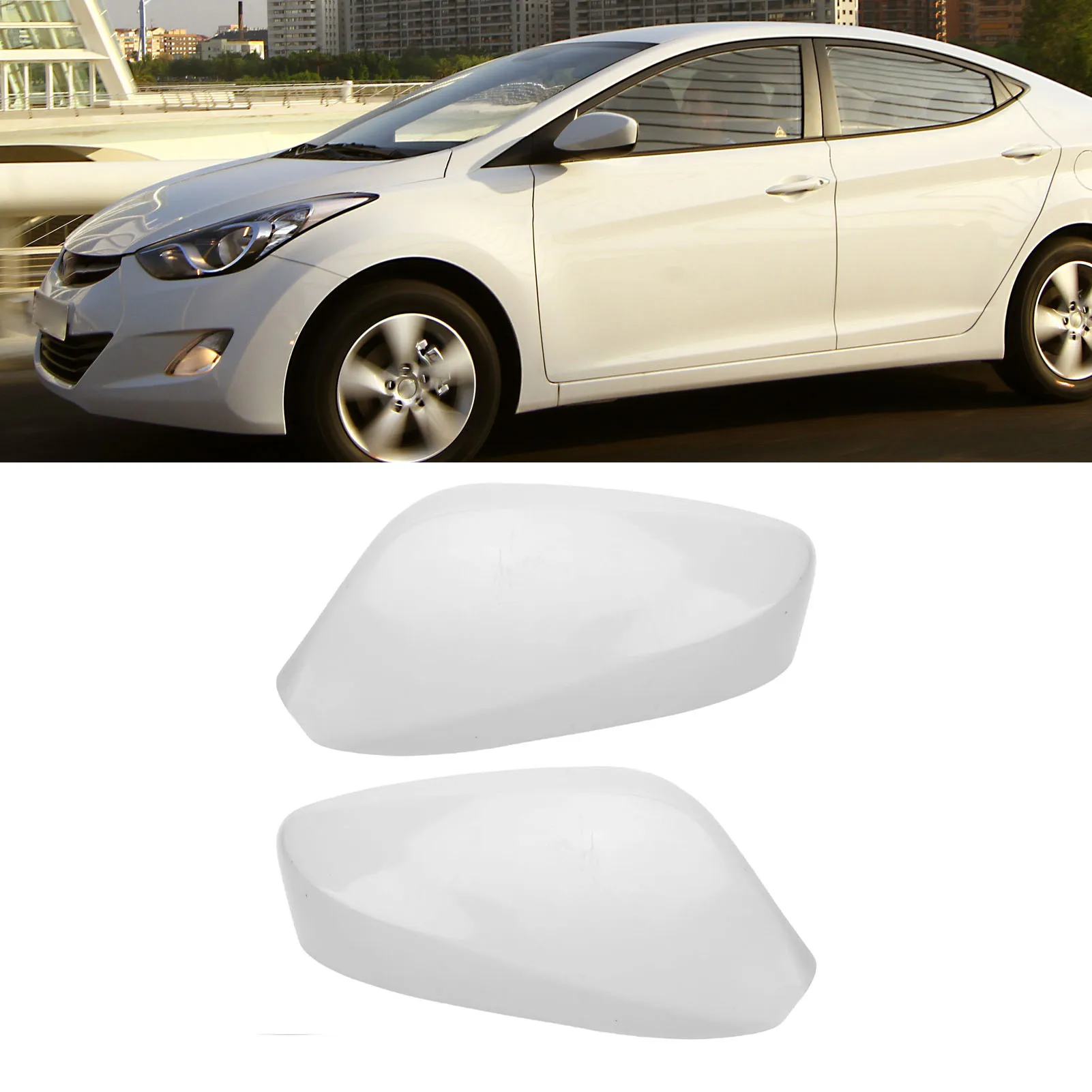Door Mirror Cover  Rearview Mirror  Weatherproof Protective ABS Long Lasting Replacement for  2011–2016 for Cars