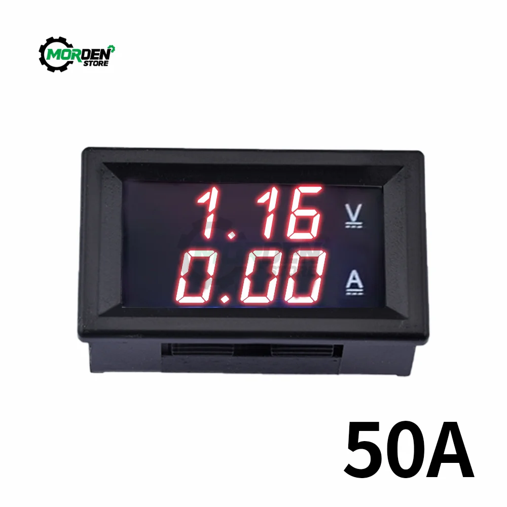 0.56\'\' 0-100V 10A 50A 100A LED Digital Voltmeter Ammeter Voltage Meter Volt Detector Tester Monitor Panel