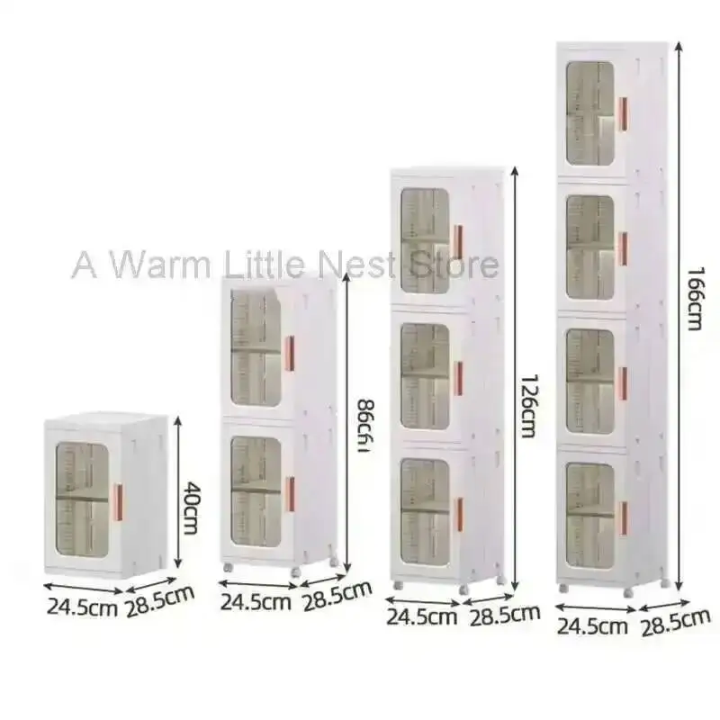 Storage Cabinet Folding Floor Ultra-narrow Cabinet Bathroom Home Multi-layer Toilet Shelves Large-capacity Bathroom Furniture