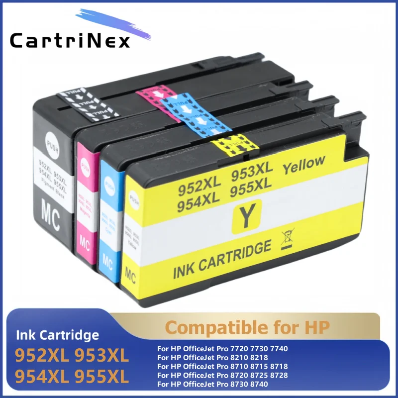 

Compatible 952XL 953XL 954XL 955XL Ink Cartridge For HP Officejet Pro 7720 7730 7740 8210 8218 8710 8715 8718 8720 8730 8740