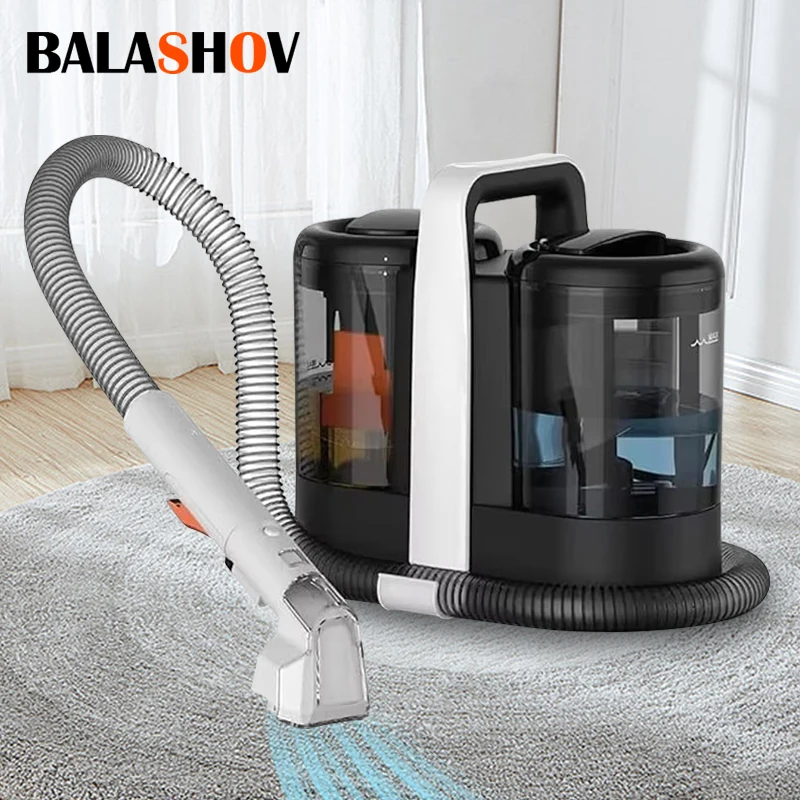 Handheld Carpet Cleaner 600W Handheld 15Kpa Corded Spot Clean Machine Wet Fabric Carpet Sofa Cleaning Pet Portable Car EU Plug