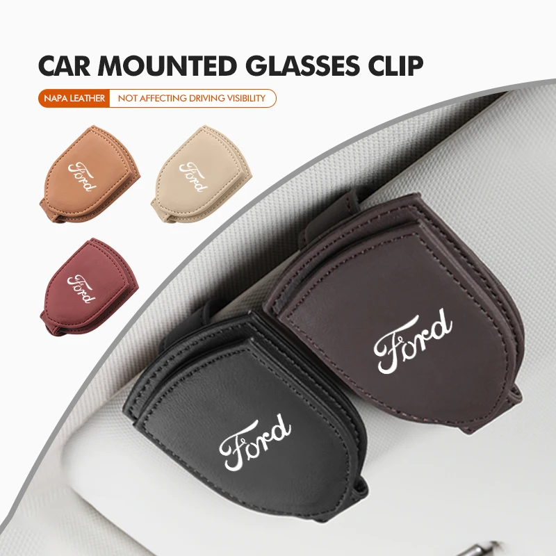 Visera solar para coche, soporte Universal para gafas, accesorios para automóviles para Ford Escort KA Flex Everest KA Expedition Falcon Fusion