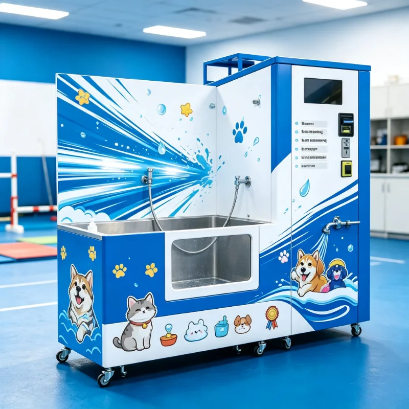 Top Quality Self‑service Pet Washing Hardware Stainless Steel Dog Cat Washing Machine Customized