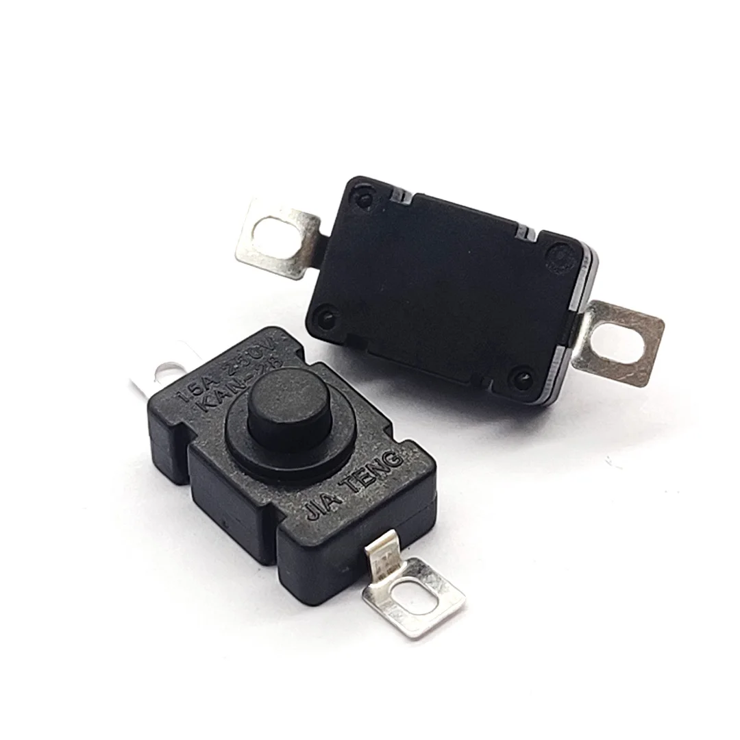 10 pces KAM-28 smd interruptores de botão de travamento automático tipo 18x12mm 1.5a 250v