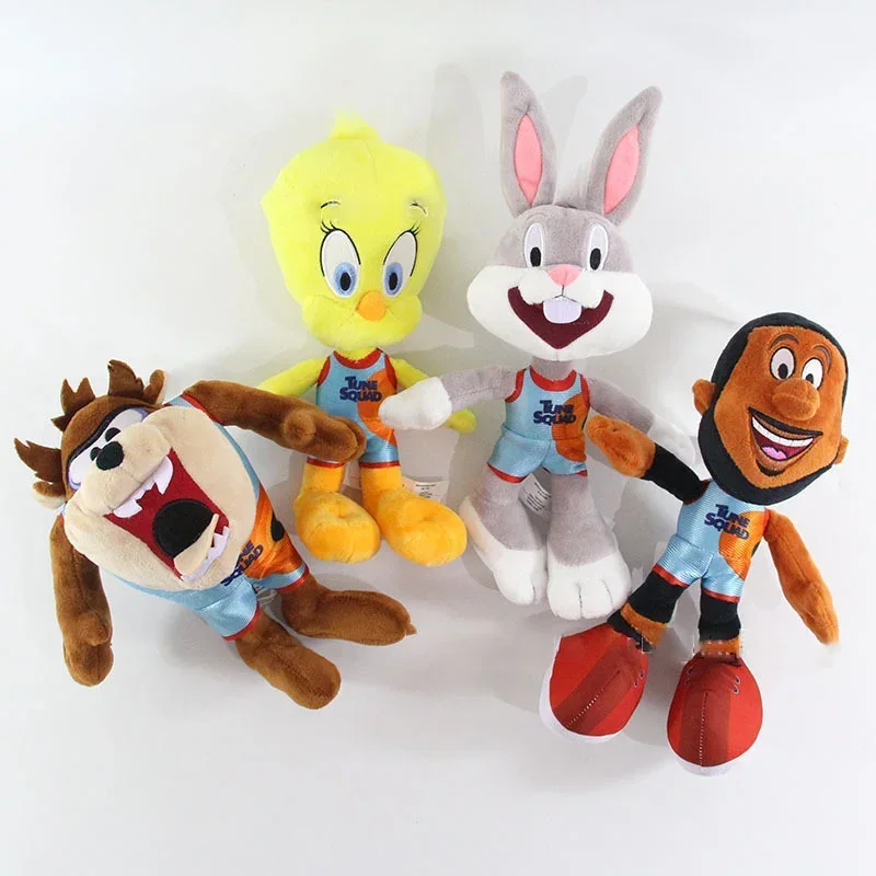Pluszaki Space Jam, kreskówkowe wypchane figurki, nowa legacja Jamesa, Królik Bugs, Króliczek Lola, Królik, Kaczka, pluszowe lalki, peluche, prezenty świąteczne