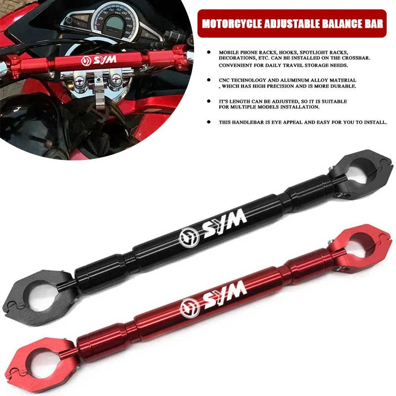 

Motorcycle Accessories Adjustable multifunction crossbar Handlebar balance bar For SYM CRUISYM 150 180 MIO 50 110 JET 14 125 200