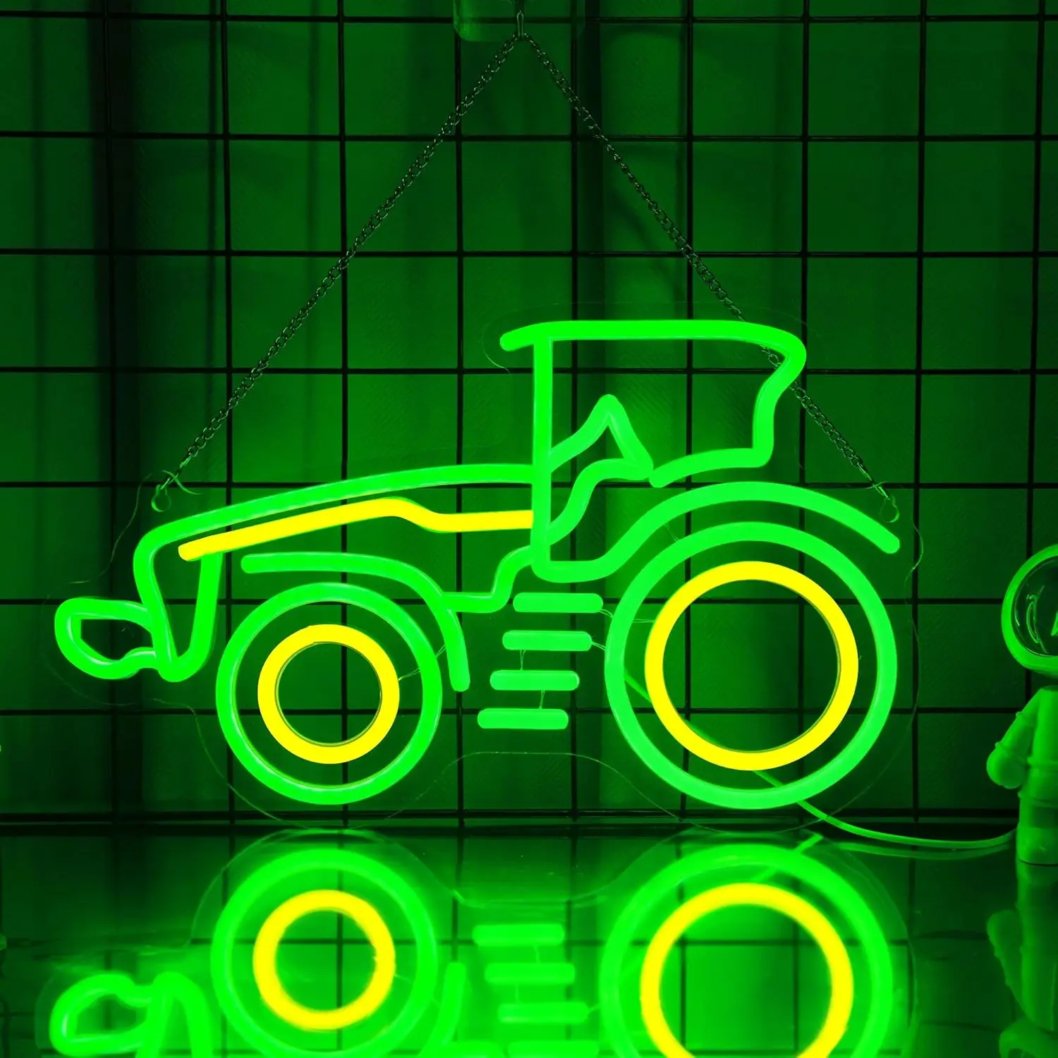 

LED Tractor Neon Sign Light USB Dimmable Neon For Bedroom Family Cave For Men Garage Birthday Gifts For Boys And Men