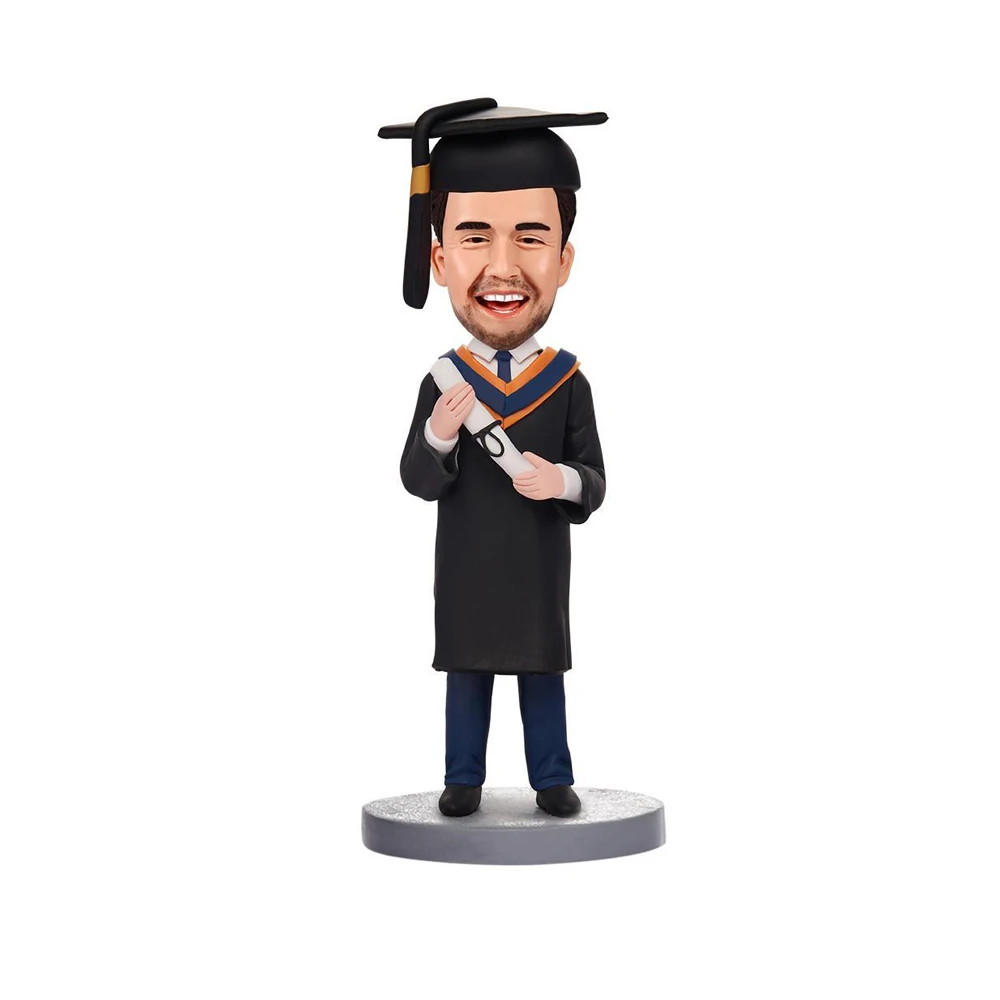 Custom Bobblehead Graduation, Personalized Graduate Bobble Head, Custom Graduation Gifts Based On Your Photos for friends figuri