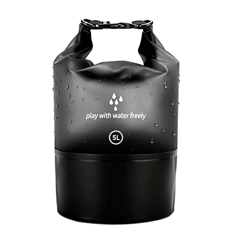 

Водонепроницаемая сумка-рюкзак для мужчин и женщин, 5 л, с застежкой-роллтоп, легкая, маленькая, для кемпинга, походов и пляжных принадлежностей