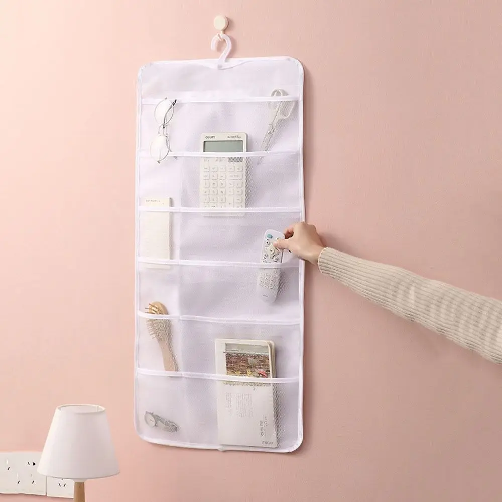 6/12/18 Grids Underwear Hanging Bag Foldable Wall-Mounted Underwear Storage Bag with Mesh Pockets Wardrobe Storage Bags Home