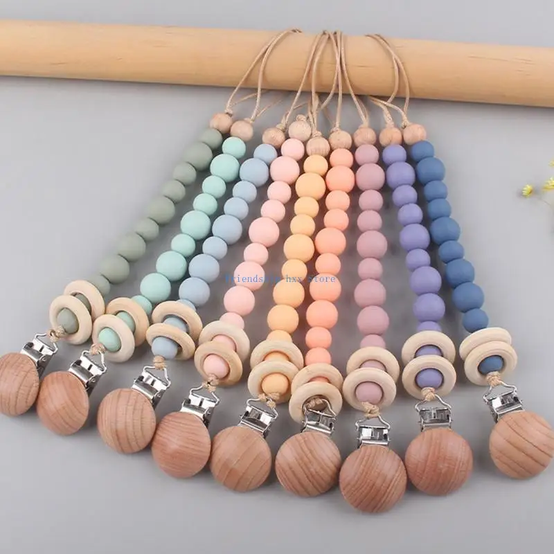 

F1CB детский пейзаж сочистый клип сестринщик сестринский провод SOOTHER HOTHER SILICONE BEADS ЦЕПИ