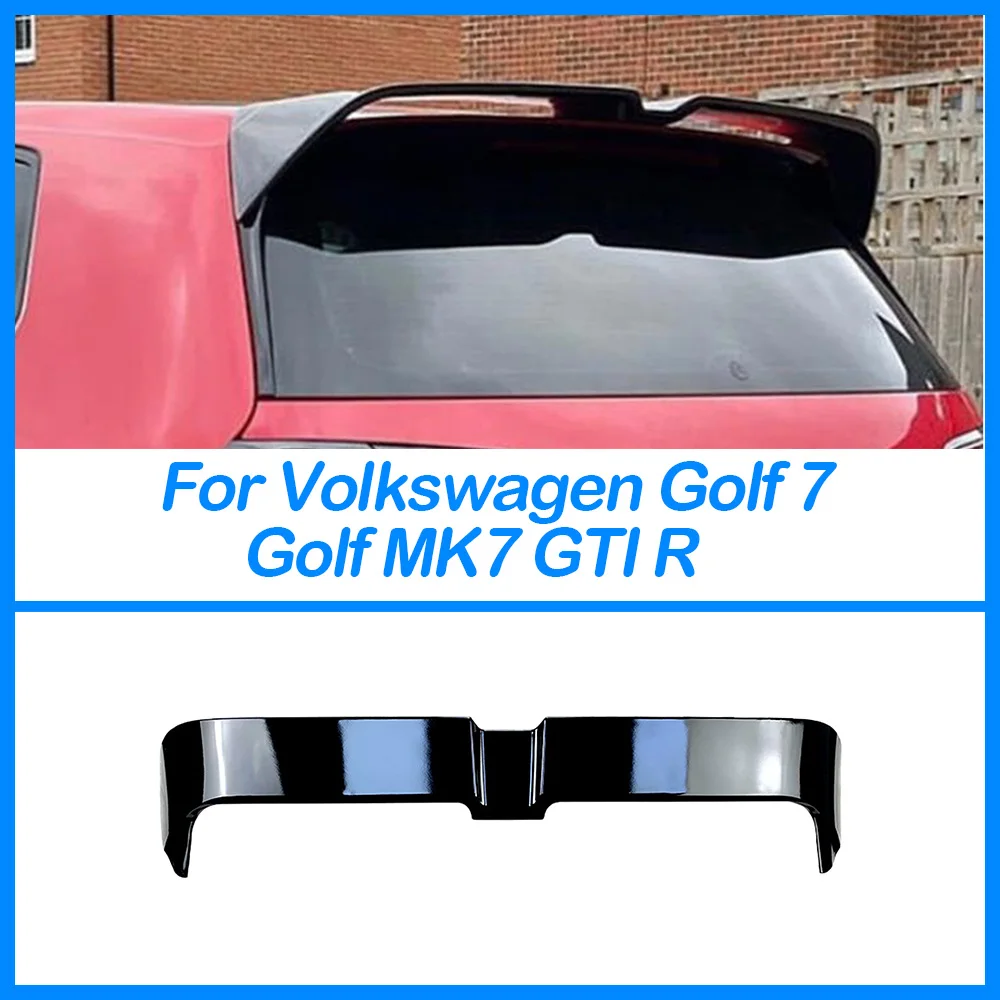 For Volkswagen VW Golf 7 7.5 MK7 7.5 GTI GTD R 2013 2014-2020 Oettinger-Style Trunk Rear Tail Wing Rear-Spoiler ABS Gloss Black