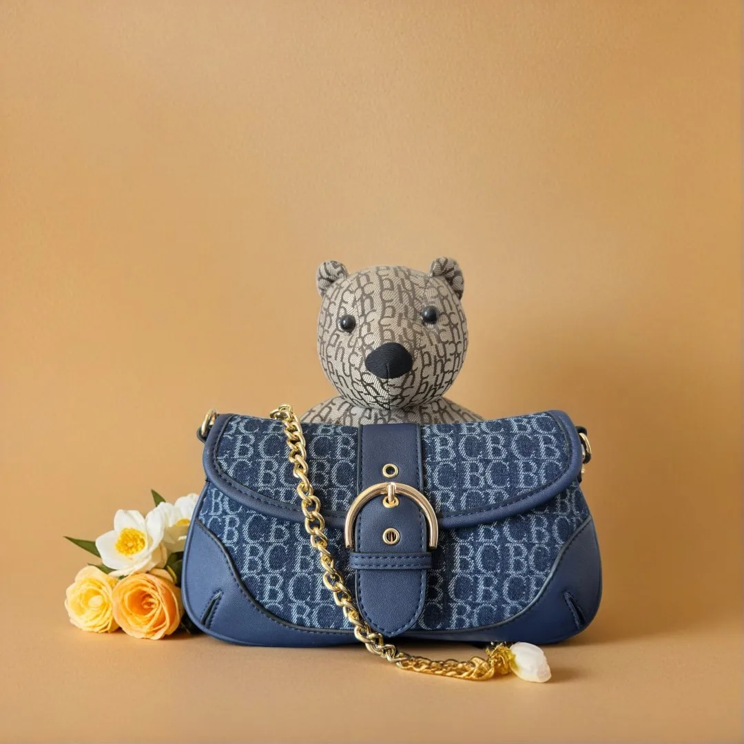 

CB Luxury Brand Women's Crossbody Bag 2025 New Large Capacity Cowboy Splicing Handbag Fashion Solid Color Designer Shoulder Bags